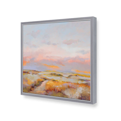 [Color:Polished Chrome], Picture of art in a Polished Chrome frame of the corner