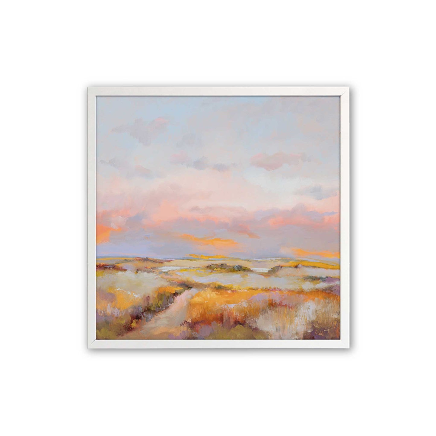 [Color:Opaque White], Picture of art in a Opaque White frame