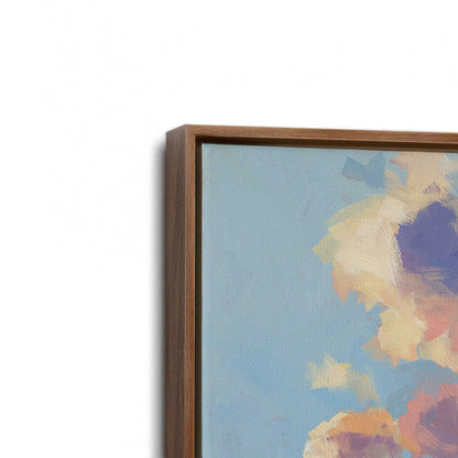 [Color:Walnut], Picture of art in a Walnut frame at an angle