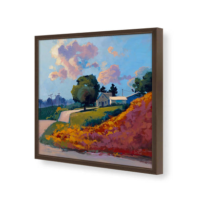 [Color:Espresso], Picture of art in a Espresso frame of the corner