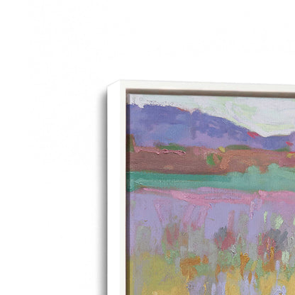 [Color:Opaque White], Picture of art in a White frame at an angle