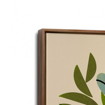 [Color:Walnut], Picture of art in a Walnut frame at an angle