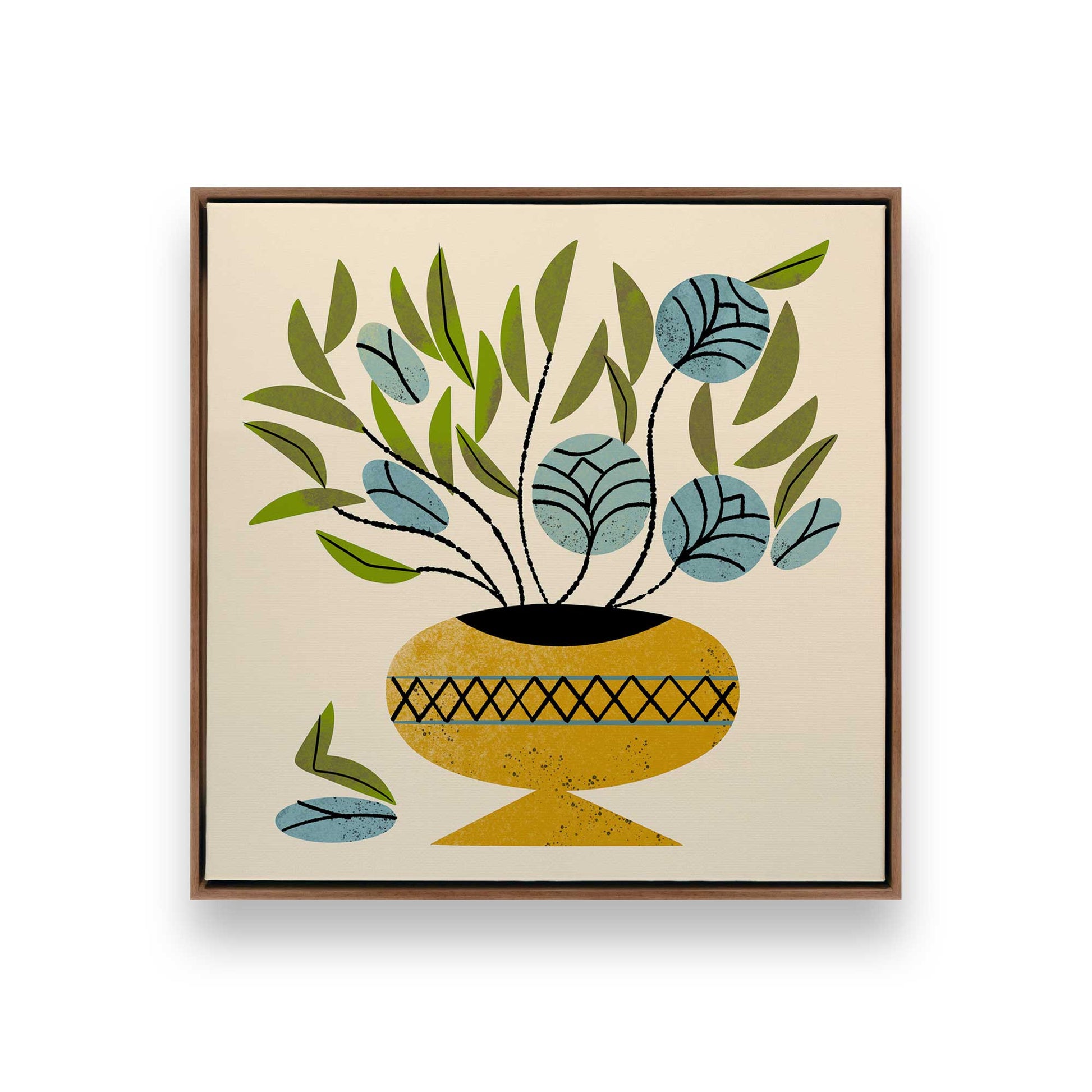 [Color:Walnut], Picture of art in a Walnut frame