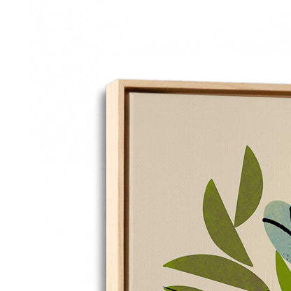 [Color:American Maple], Picture of art in a American Maple frame at an angle