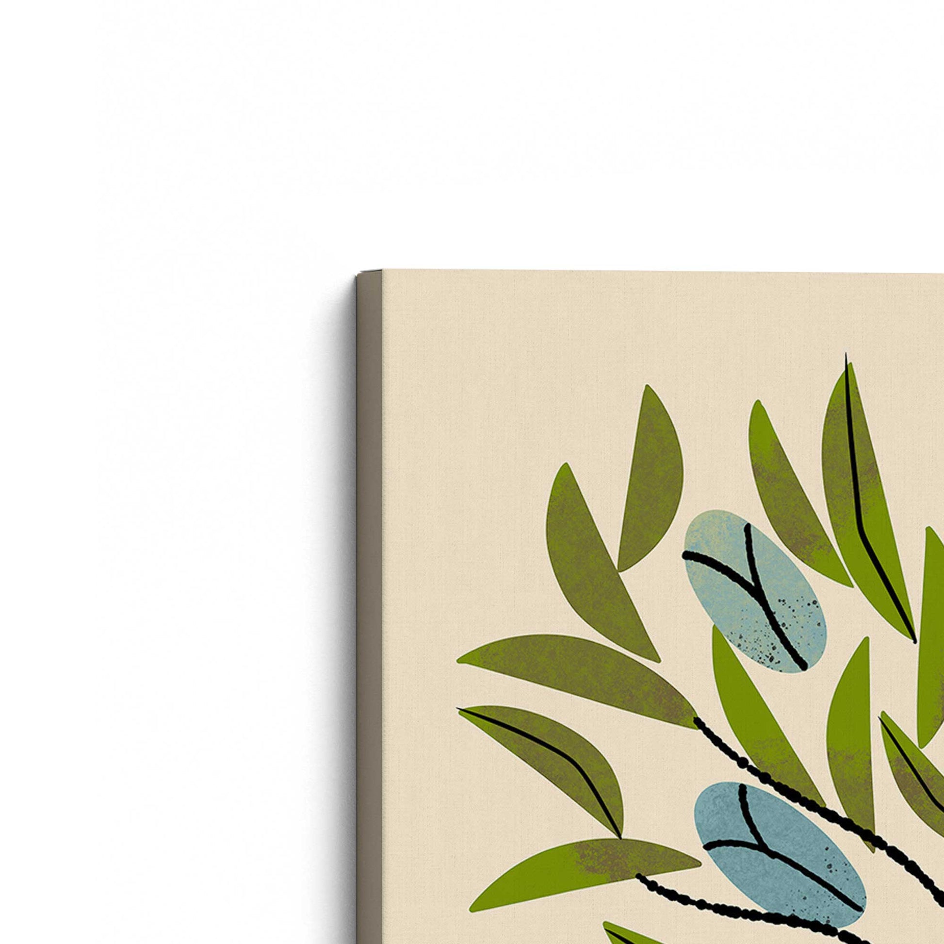 [Color:Stretched Canvas], Picture of the corner of the art