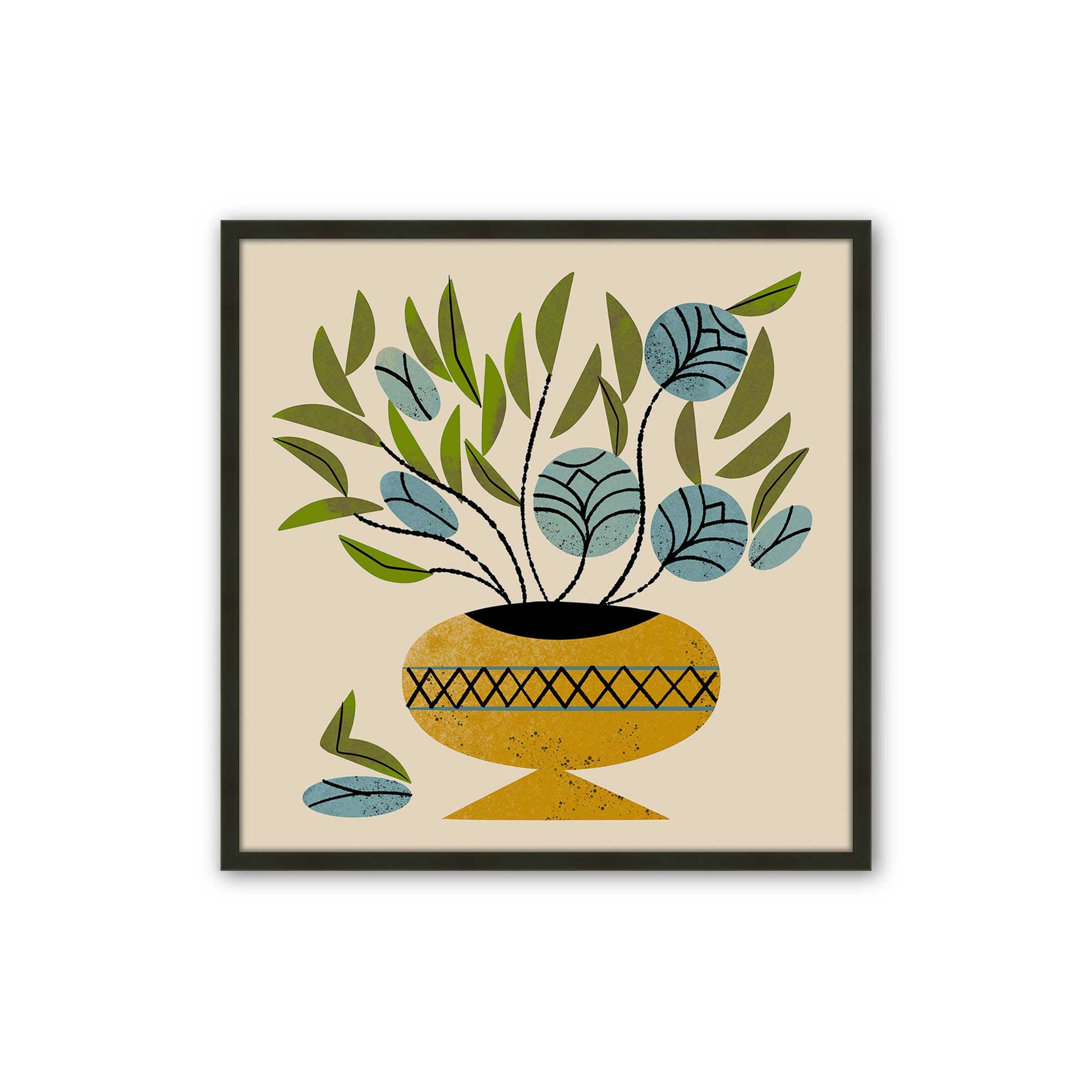[Color:Satin Black], Picture of art in a Satin Black frame