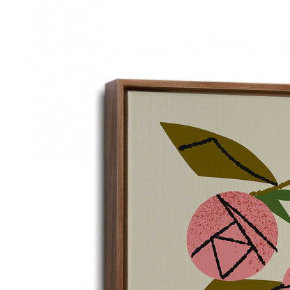[Color:Walnut], Picture of art in a Walnut frame at an angle