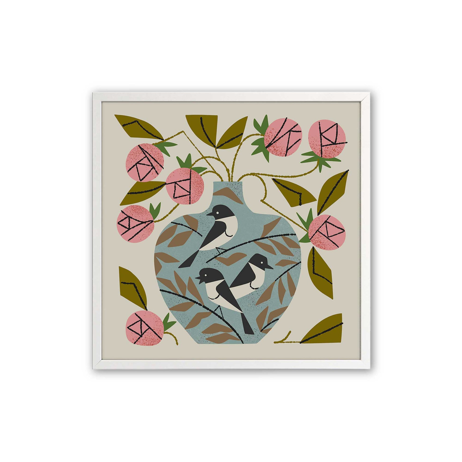 [Color:Opaque White], Picture of art in a Opaque White frame
