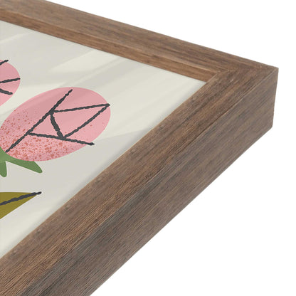 [Color:Walnut], Picture of art in a Walnut frame at an angle