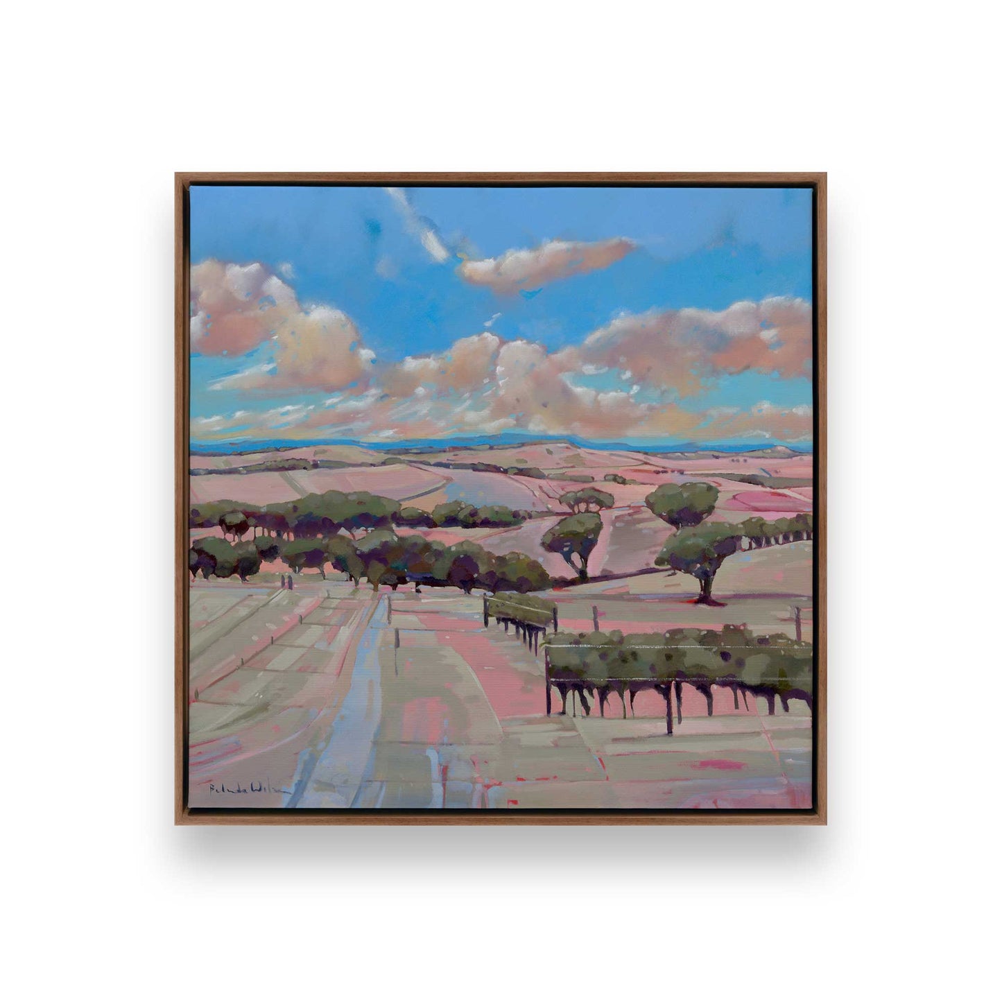 [Color:Walnut], Picture of art in a Walnut frame