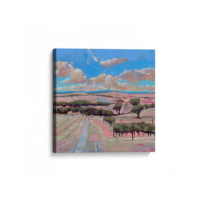 [Color:Stretched Canvas], Picture of art at an angle