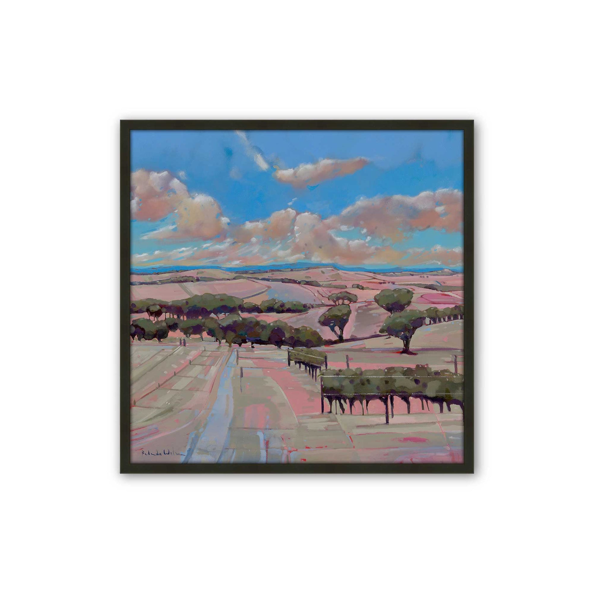 [Color:Satin Black], Picture of art in a Satin Black frame