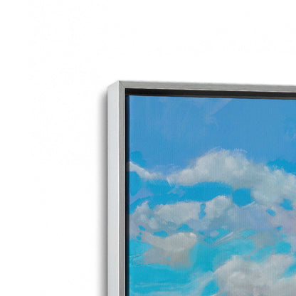 [Color:Polished Chrome], Picture of art in a Polished Chrome frame at an angle
