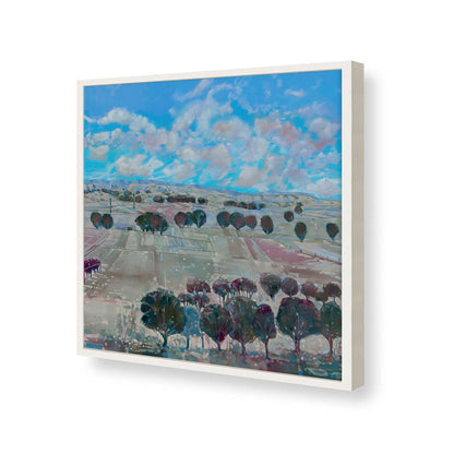 [Color:Opaque White], Picture of art in a Opaque White frame of the corner