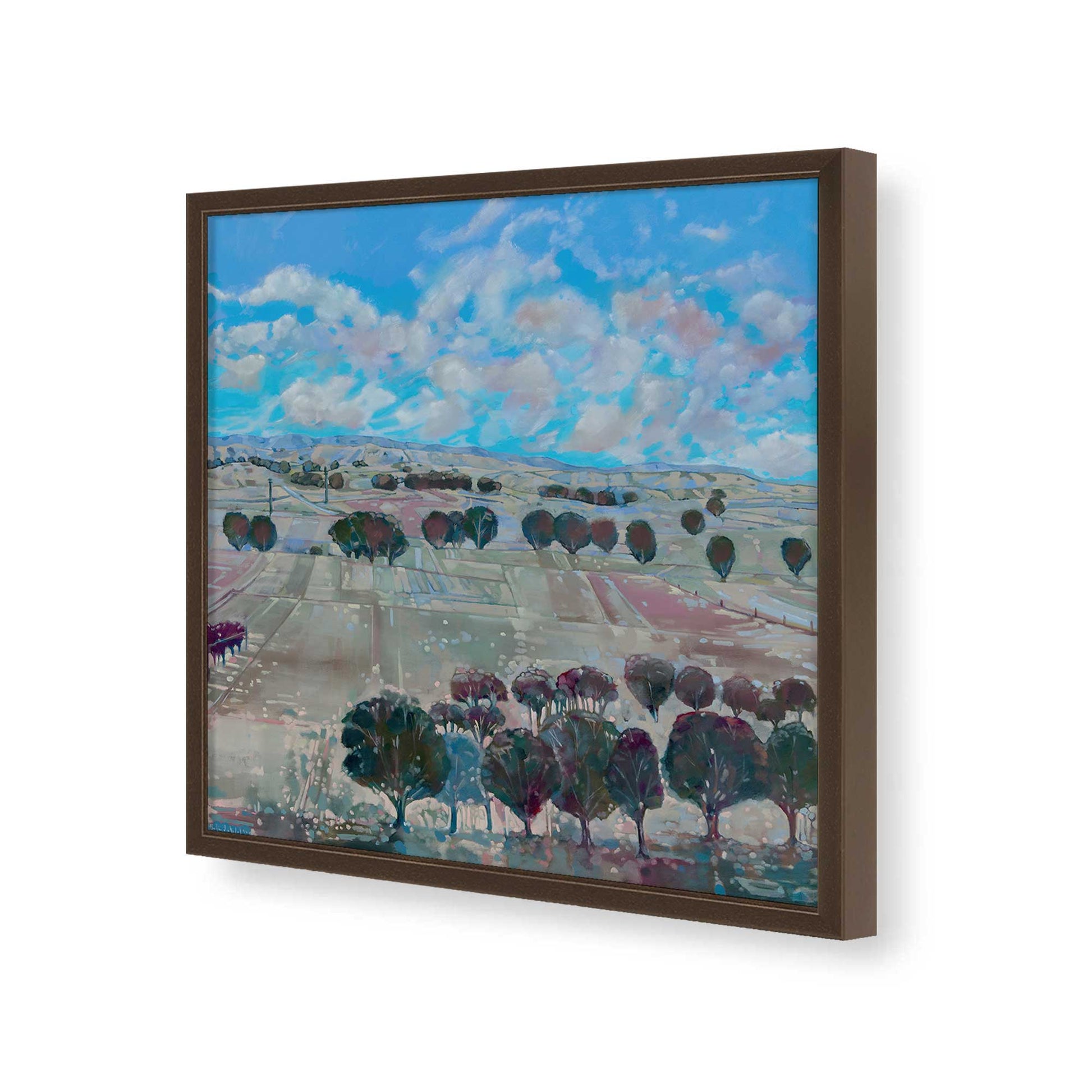 [Color:Espresso], Picture of art in a Espresso frame of the corner