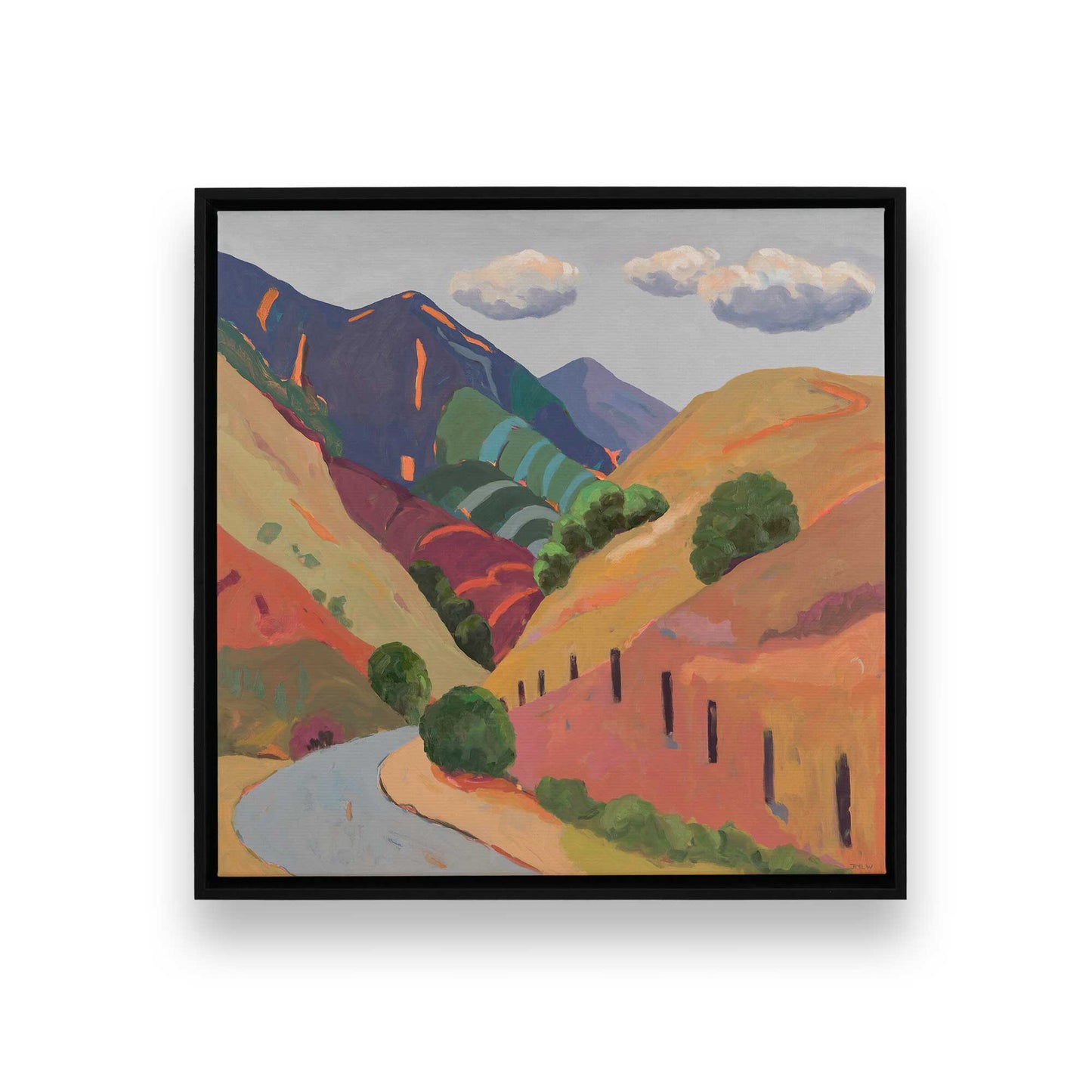 [Color:Satin Black], Picture of art in a Satin Black frame