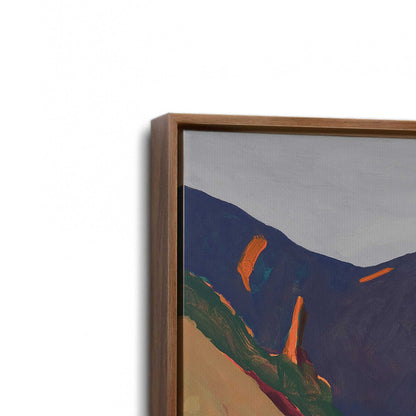 [Color:Walnut], Picture of art in a Walnut frame at an angle