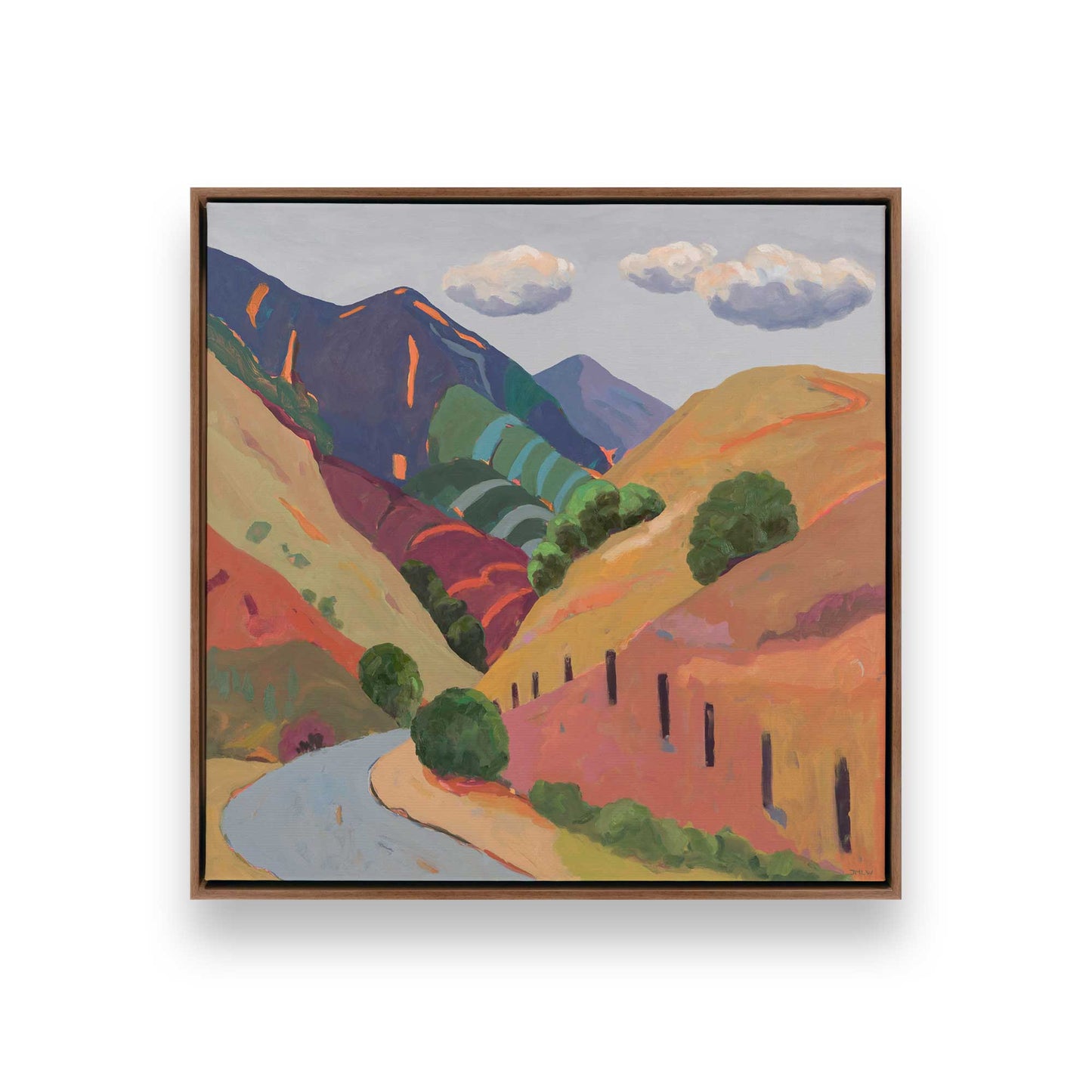 [Color:Walnut], Picture of art in a Walnut frame