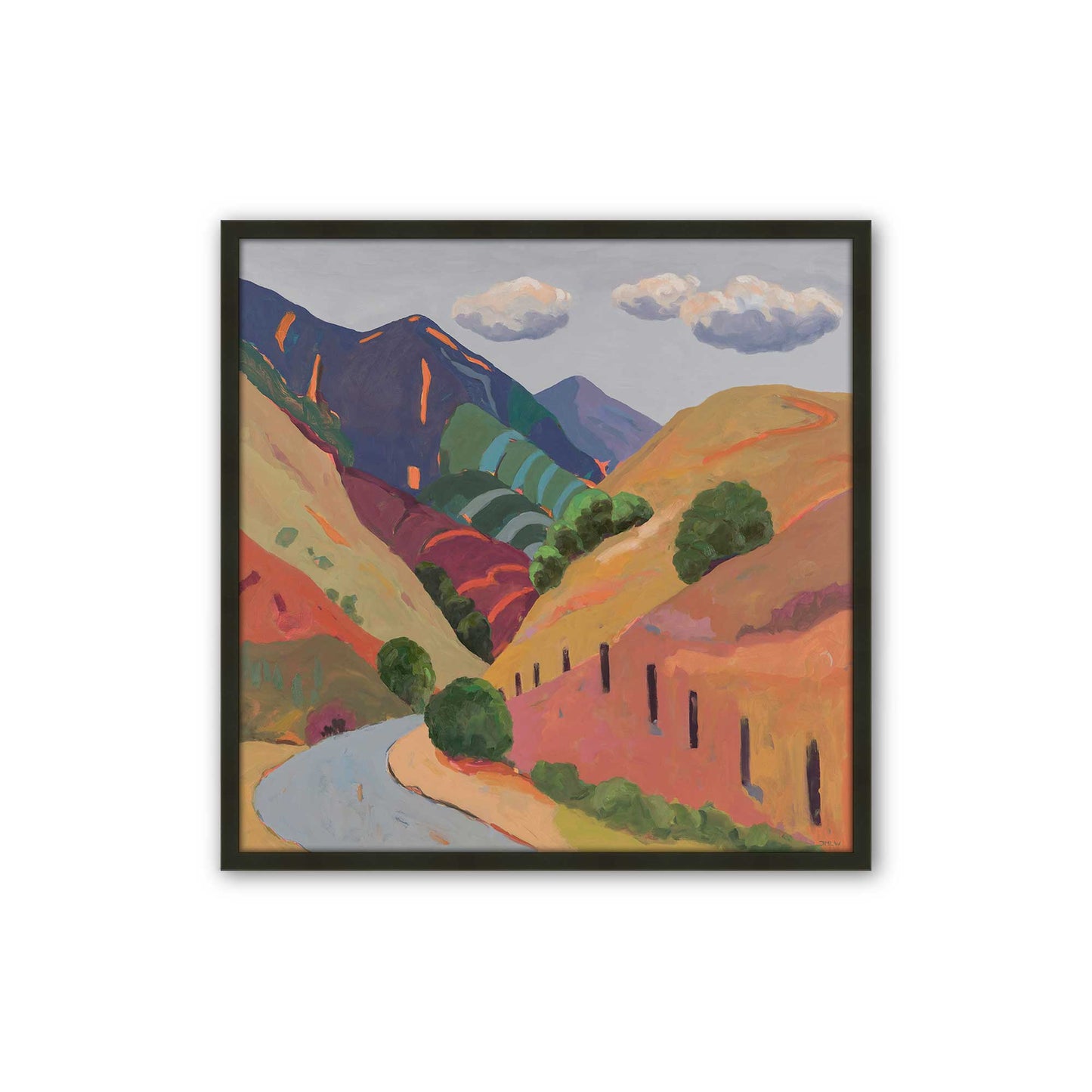 [Color:Satin Black], Picture of art in a Satin Black frame
