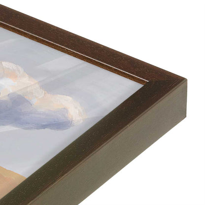 [Color:Espresso], Picture of art in a Espresso frame at an angle