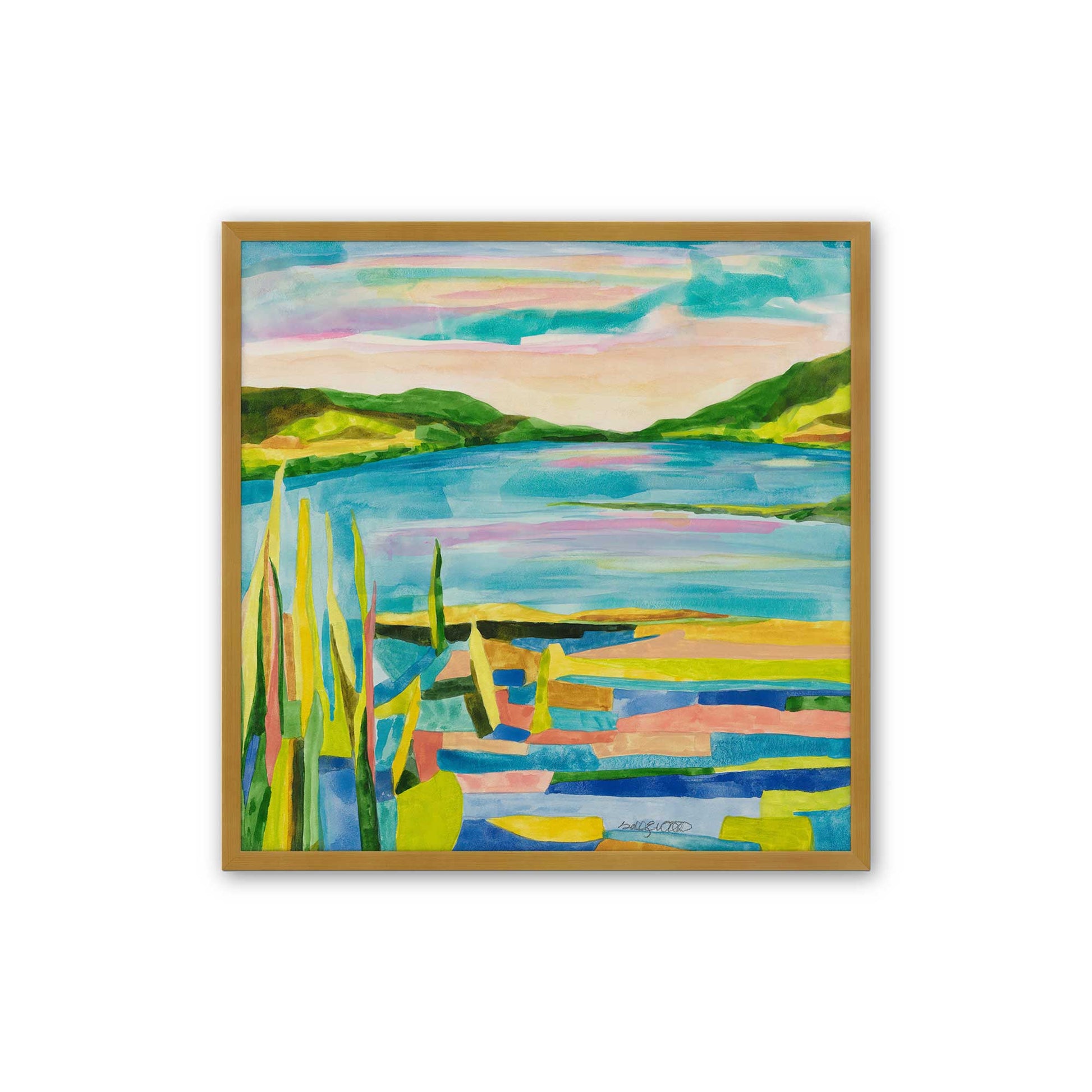 [Color:Polished Gold], Picture of art in a Polished Gold frame