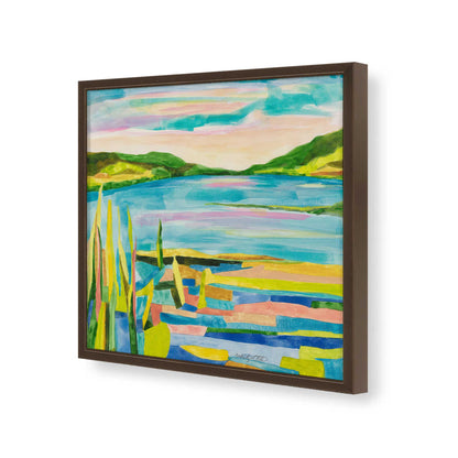[Color:Espresso], Picture of art in a Espresso frame of the corner