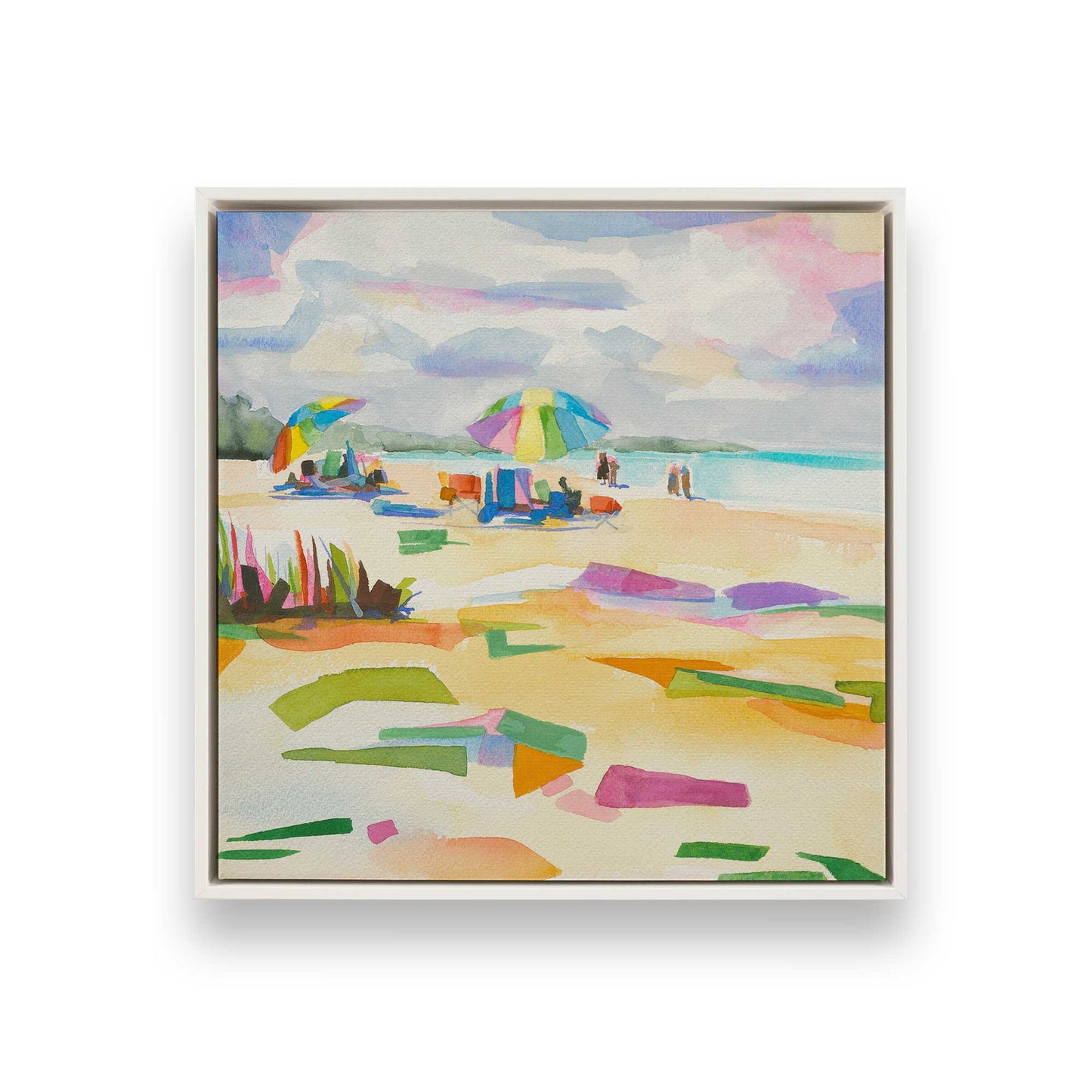 [Color:Opaque White], Picture of art in a White frame