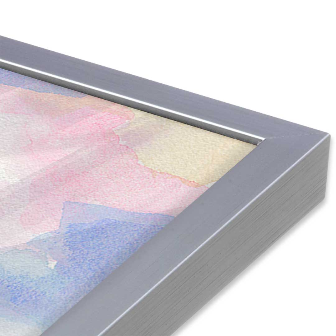 [Color:Polished Chrome], Picture of art in a Polished Chrome frame at an angle