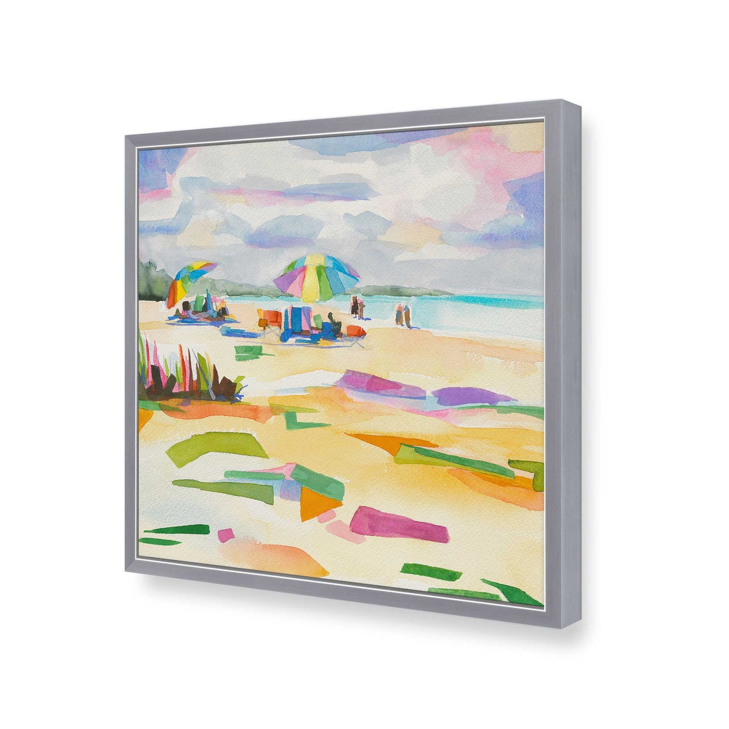 [Color:Polished Chrome], Picture of art in a Polished Chrome frame of the corner