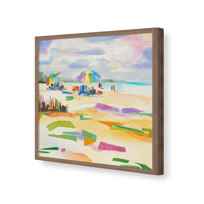 [Color:Walnut], Picture of art in a Walnut frame of the corner