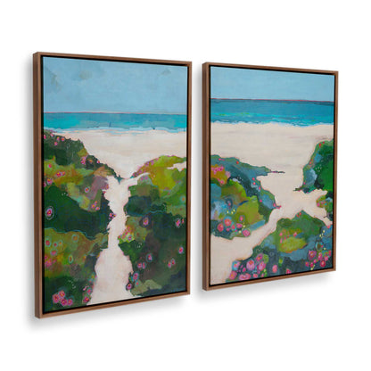 [Color:Walnut], Picture of art in a Walnut frame at an angle