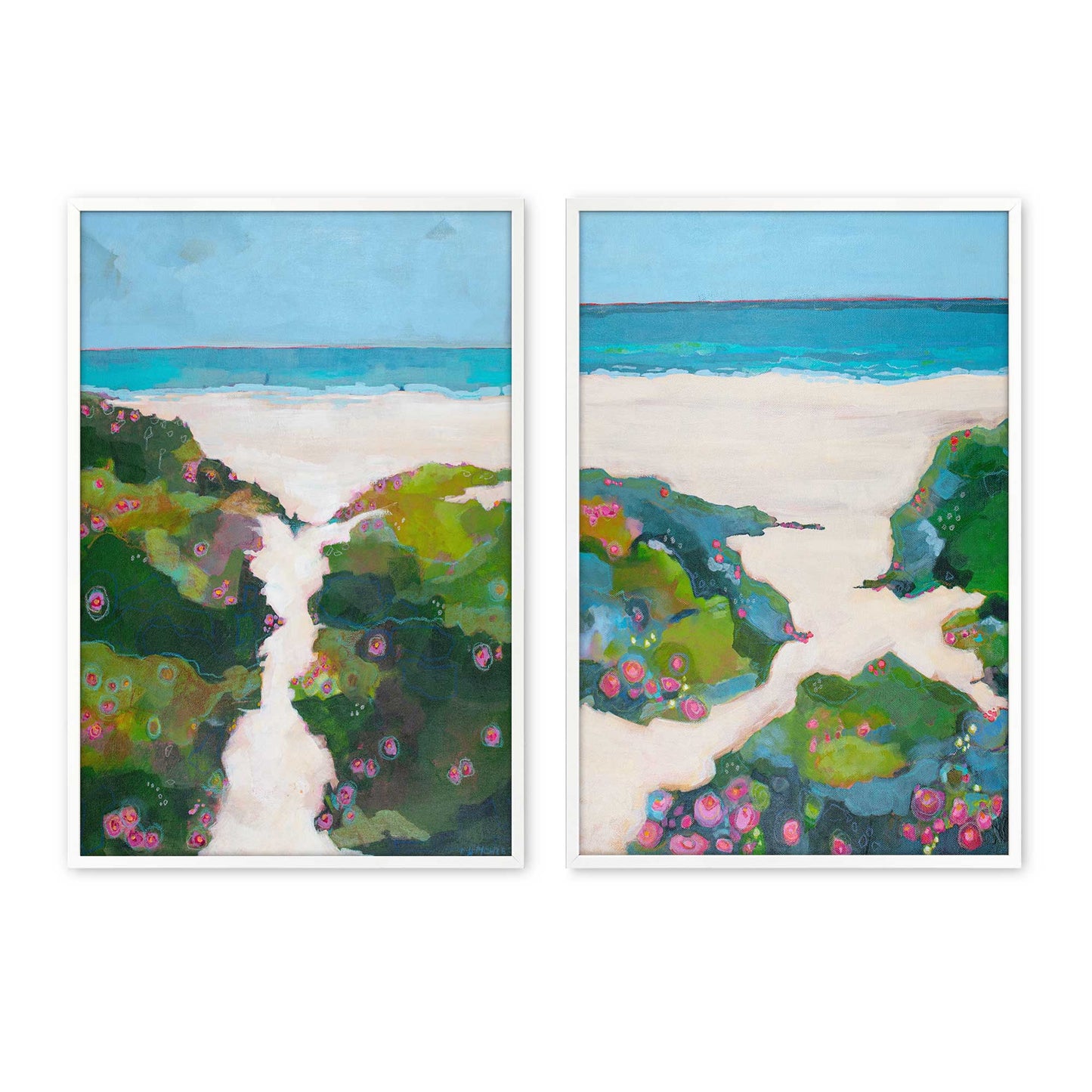 [Color:Opaque White], Picture of art in a Opaque White frame