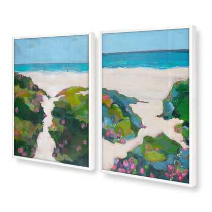 [Color:Opaque White], Picture of art in a Opaque White frame at an angle