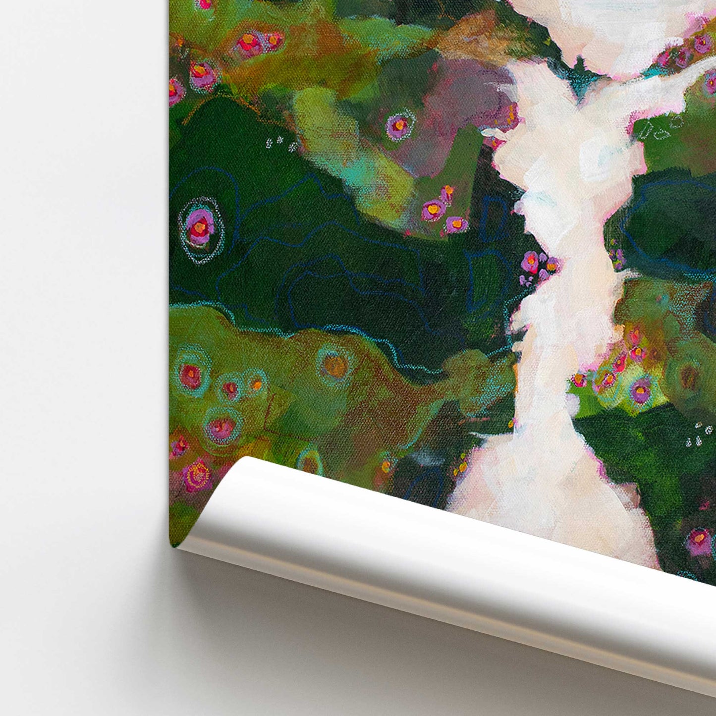 [color:Rolled Print], Picture of close up of art