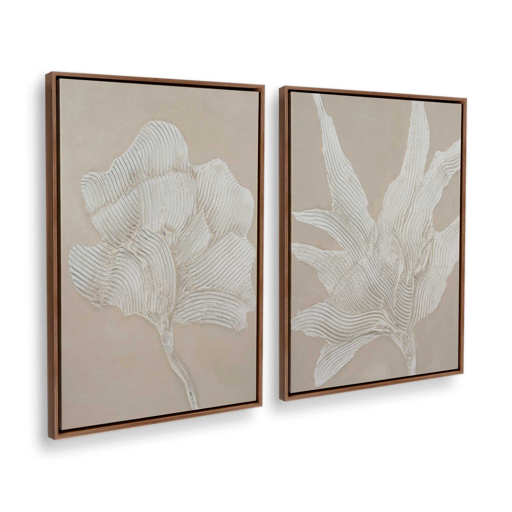 [Color:Walnut], Picture of art in a Walnut frame at an angle