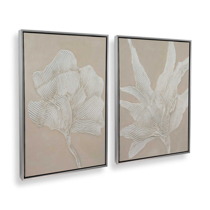 [Color:Polished Chrome], Picture of art in a Polished Chrome frame at an angle