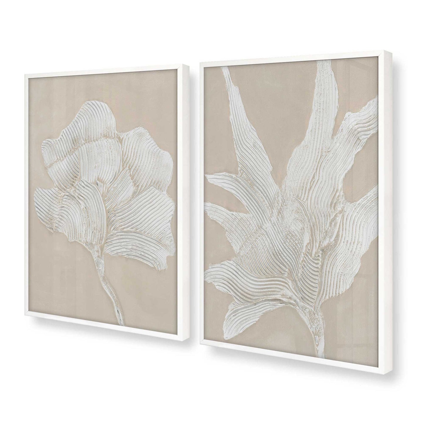 [Color:Opaque White], Picture of art in a Opaque White frame at an angle