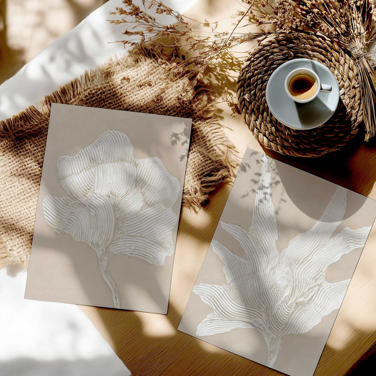 [color:Rolled Print], Picture in a room