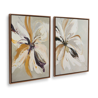 [Color:Walnut], Picture of art in a Walnut frame at an angle