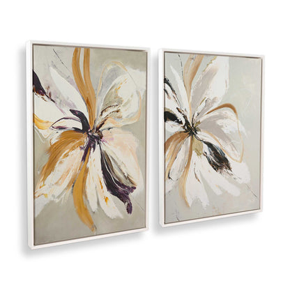 [Color:Opaque White], Picture of art in a White frame at an angle