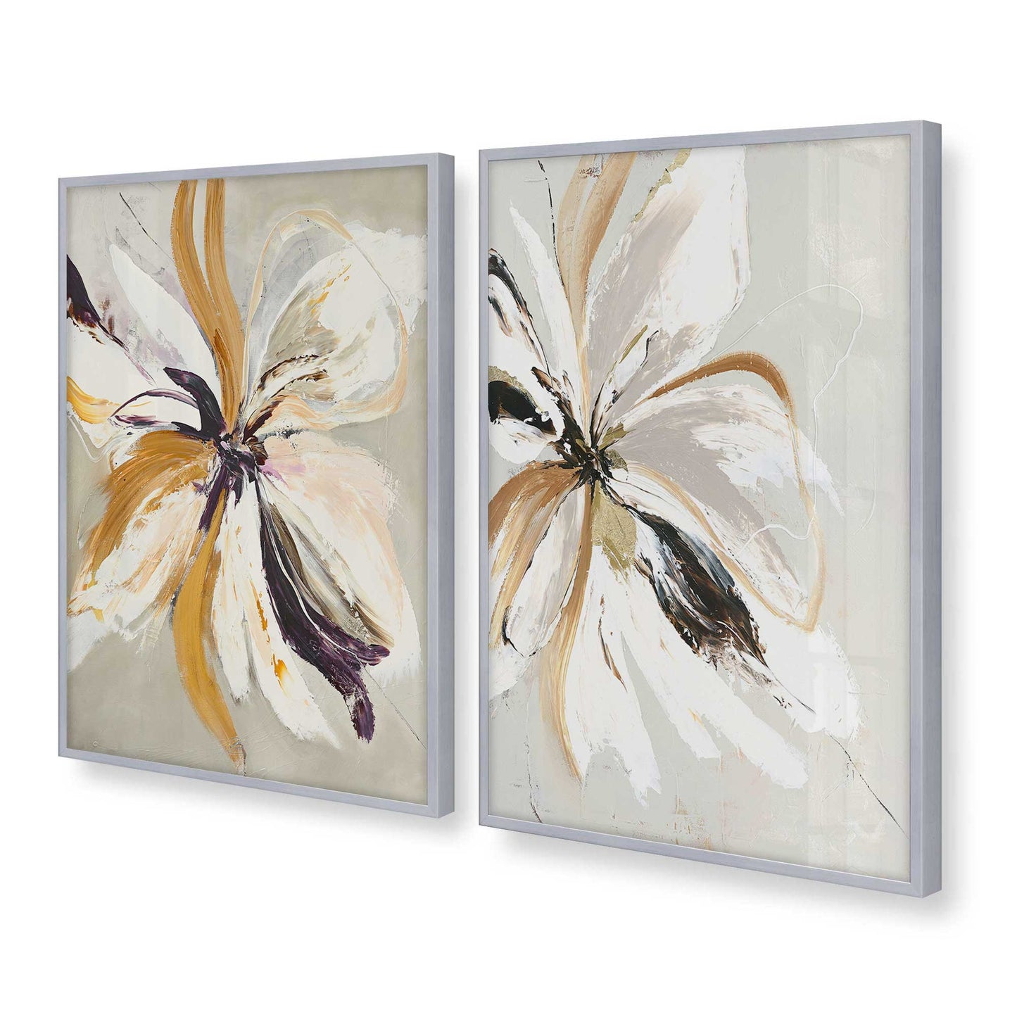 [Color:Polished Chrome], Picture of art in a Polished Chrome frame at an angle