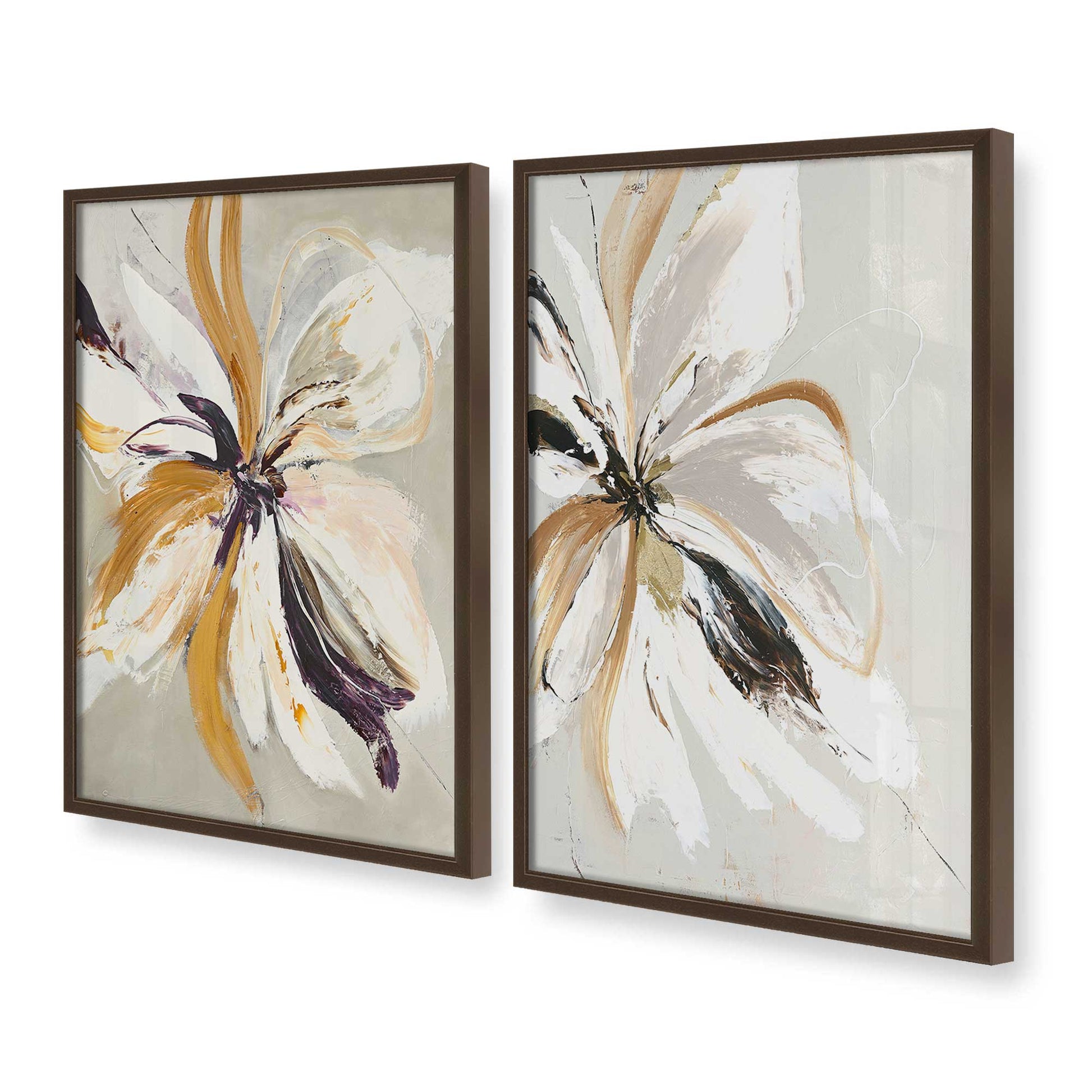 [Color:Belvinder Brown], Picture of art in a Belvinder Brown frame at an angle