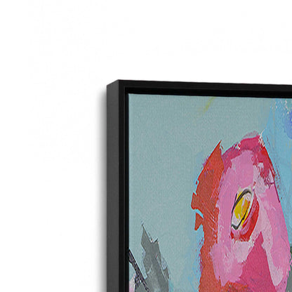[Color:Satin Black], Picture of art in a Satin Black frame at an angle