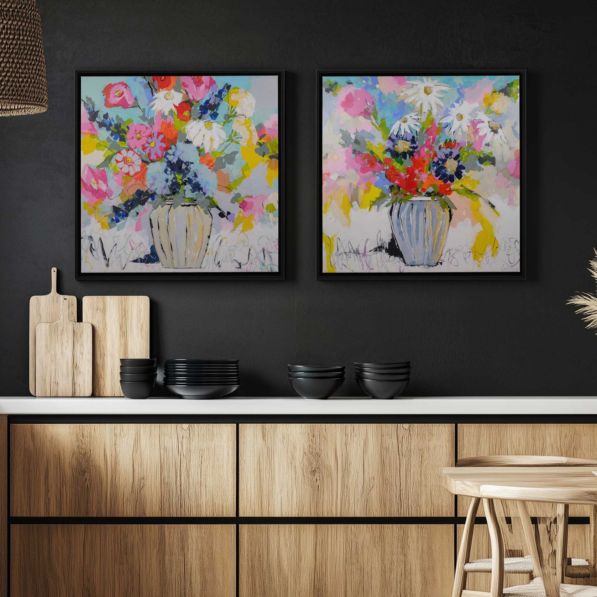 [Color:Opaque White], Picture of art in a White frame