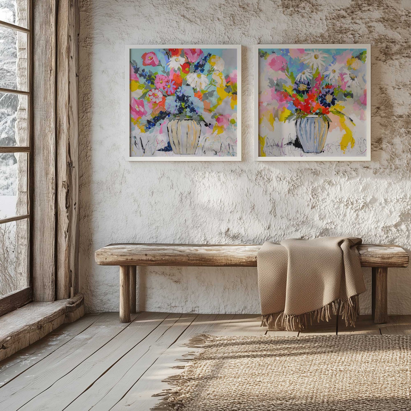 [Color:Satin Black], Picture of art in a Satin Black frame