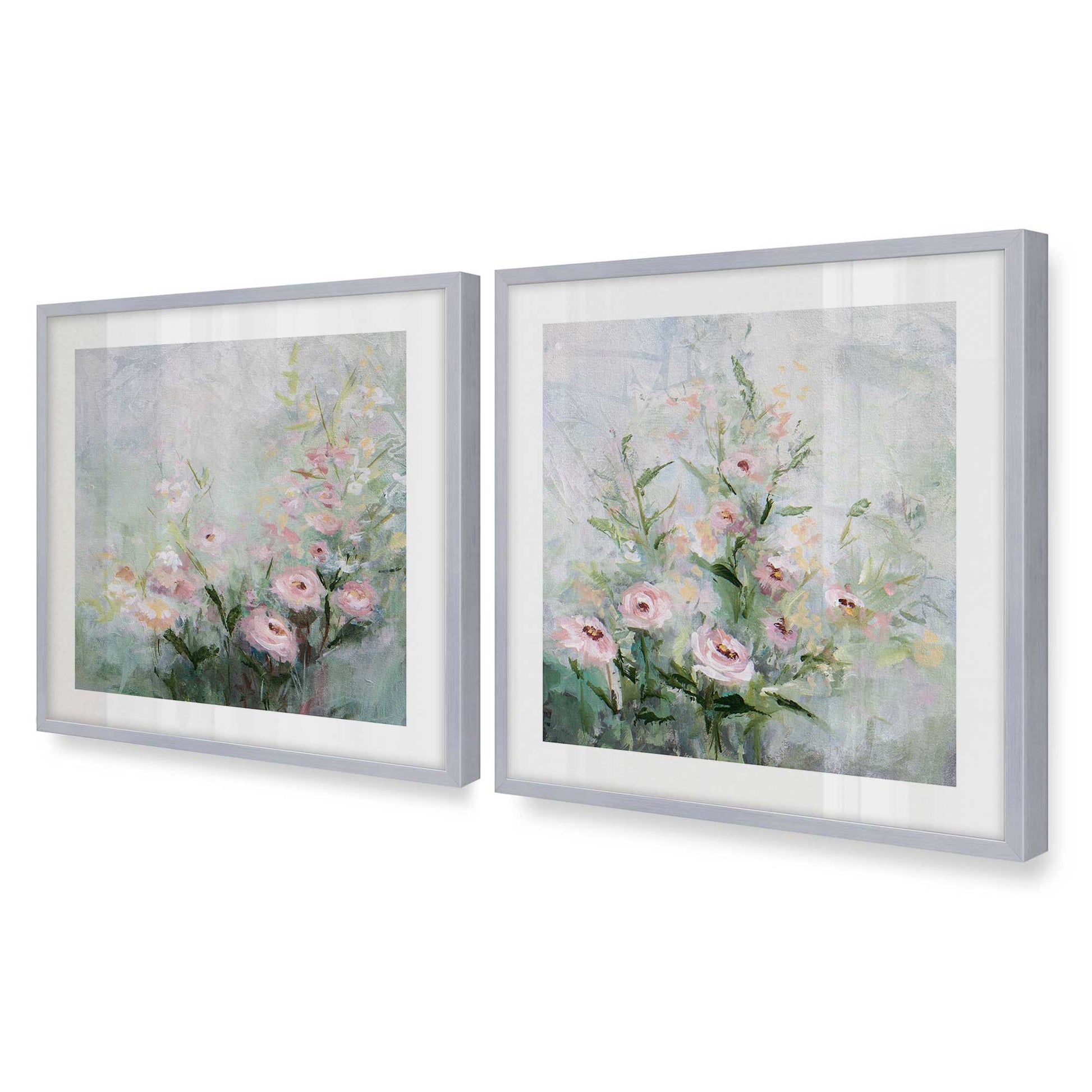 [Color:Polished Chrome], Picture of art in a Polished Chrome frame of the corner