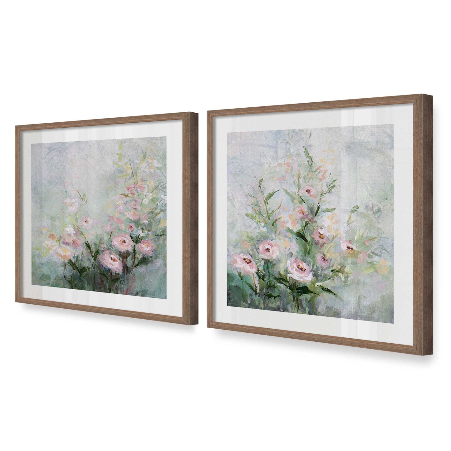 [Color:Walnut], Picture of art in a Walnut frame at an angle