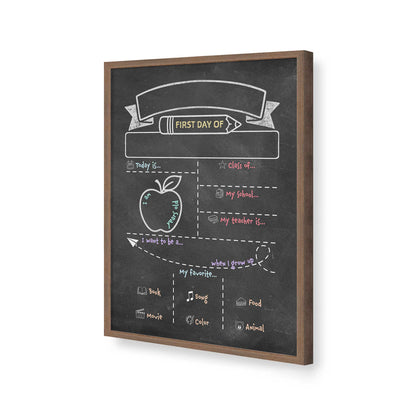 [Color:Walnut], Picture of art in a Walnut frame of the corner