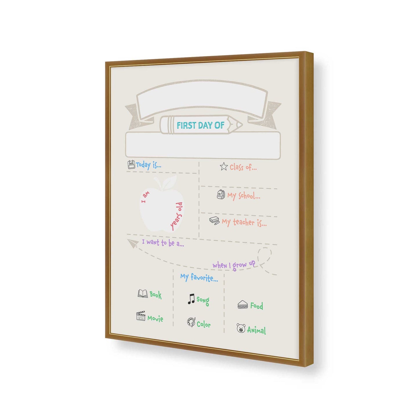 [Color:Polished Gold], Picture of art in a Polished Gold frame of the corner