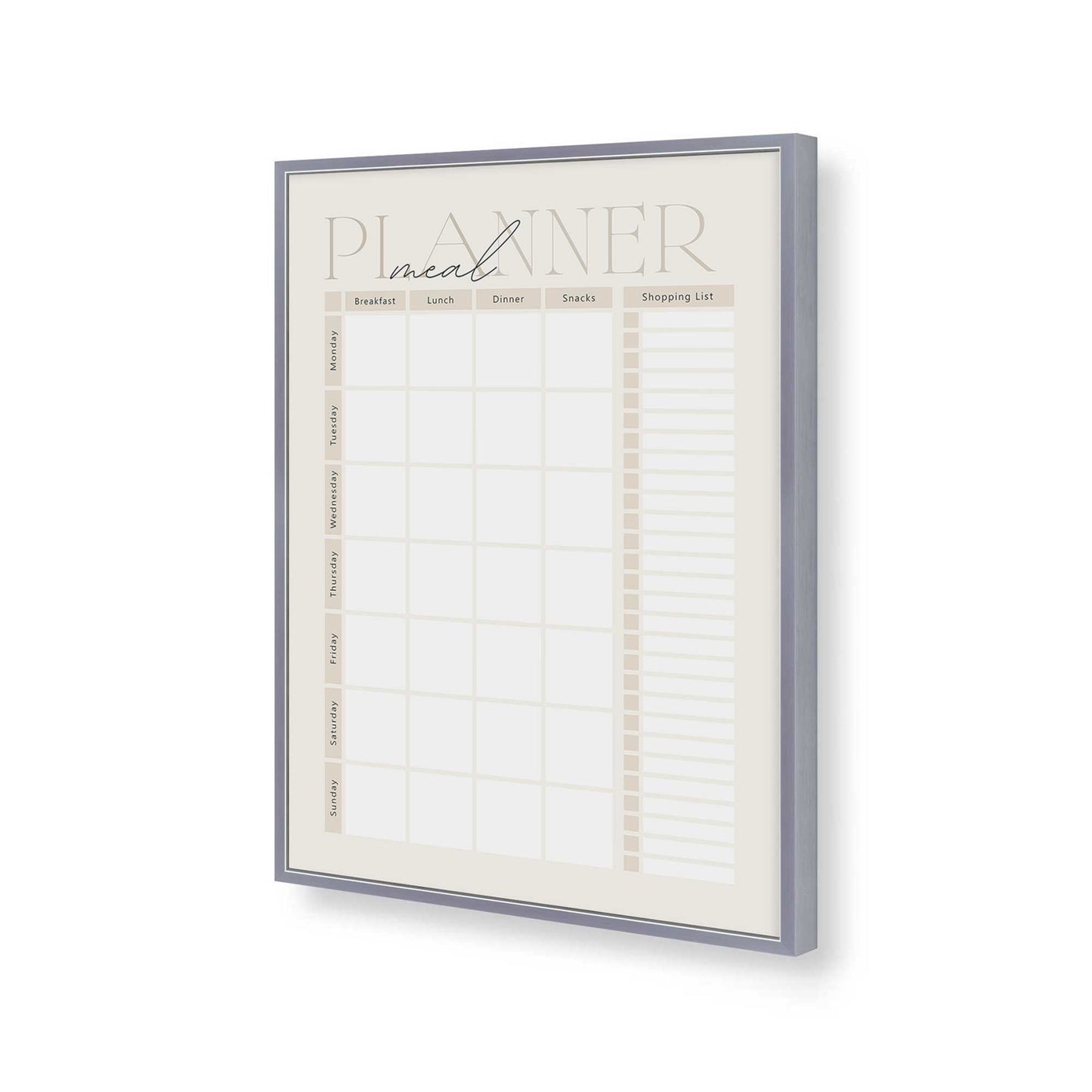 [Color:Polished Chrome], Picture of art in a Polished Chrome frame of the corner